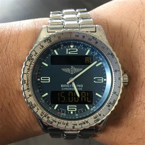 breitling digital display|breitling digital watch certification.